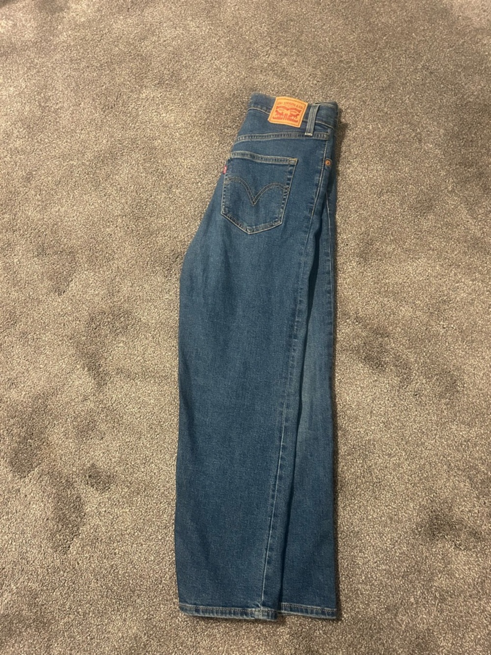 Levi's Dark Blue Straight-Leg Denim Jeans